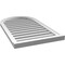 Ekena Millwork Round Top Surface Mount PVC Gable Vent: Functional, w/ 2"W x 2"P Brickmould Sill Frame, 22"W x 38"H GVPRT22X3803SF - alternate 5